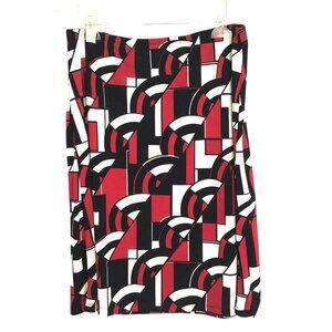 NEW YORK & COMPANY-WOMENS GRAPHIC LIGHT WEIGHT PULLOVER KNEE LENGHT SKIRT SIZE L
